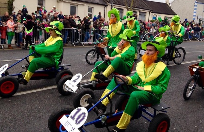 Go-Carts at St. Patricks Day Parade in Swords