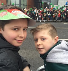 Two boys at Swords dublin parade